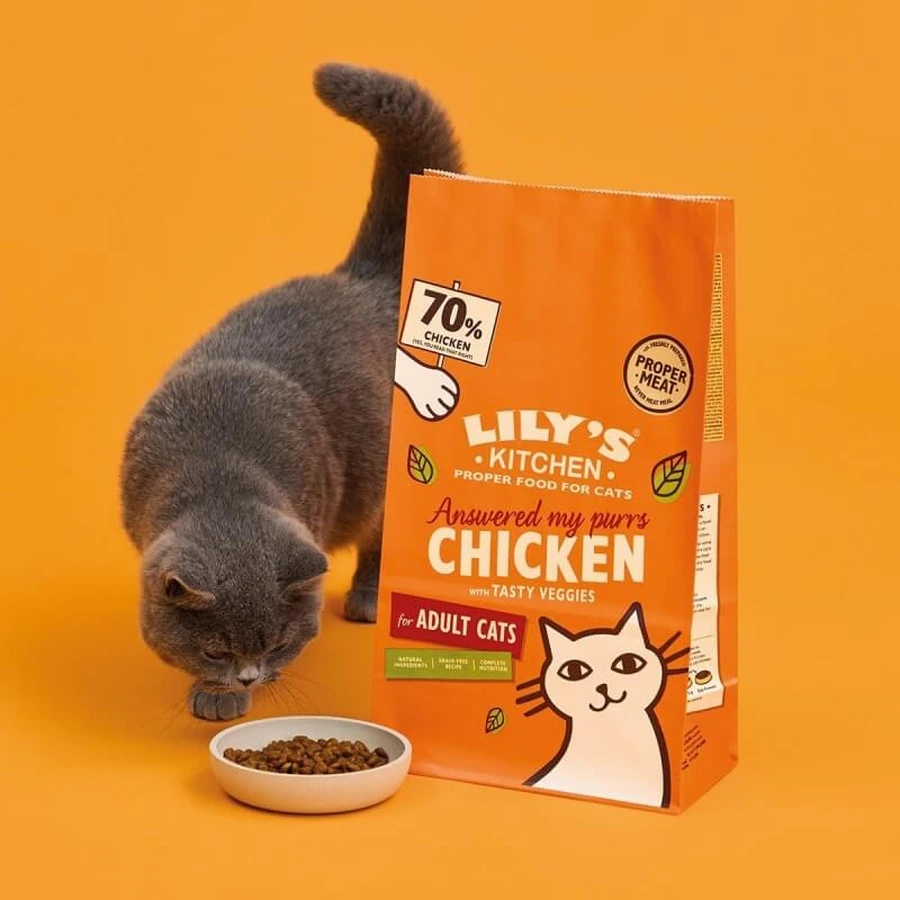 Lily's Kitchen Kurczak i warzywa – kompletna sucha karma dla dorosłych kotów, 2 kg: ceny i cechy