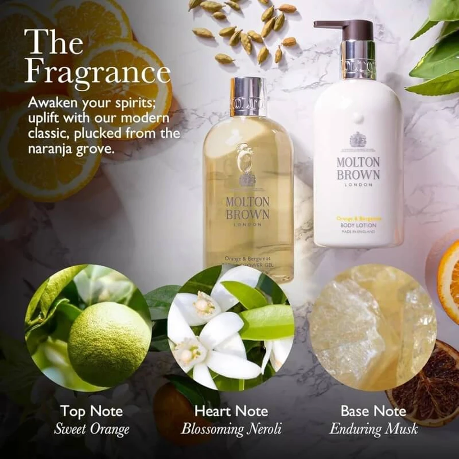 Molton Brown Cremă de corp cu portocale și bergamotă 200 ml