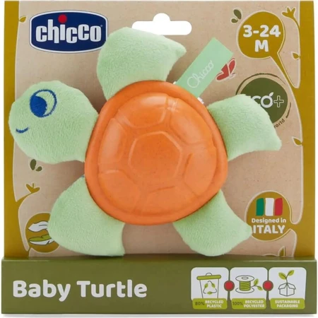 Chicco eco+ Baby Turtle - Juguete de estimulación temprana