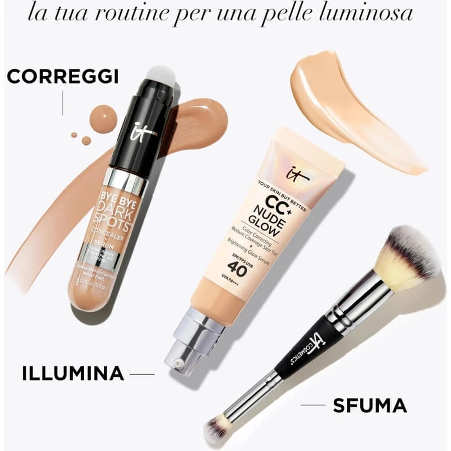 It cosmetics Cc+ nude glow - fond de ten cremos - nuanță medie bronzată
