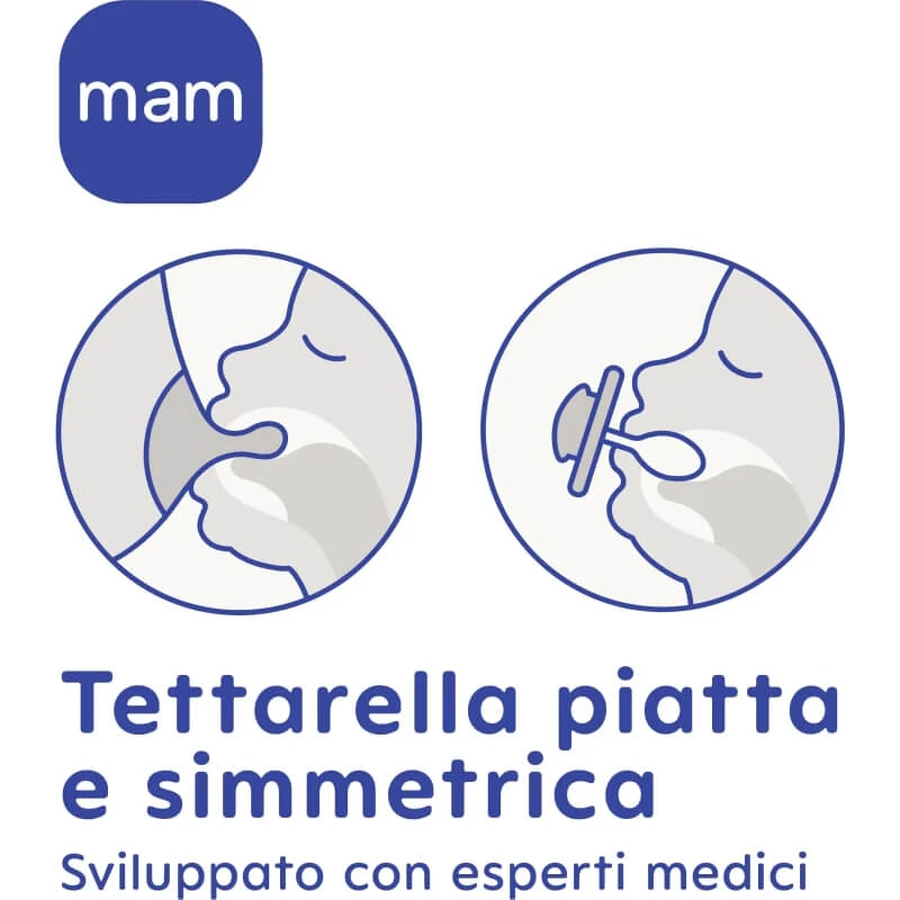 Mam Supreme - Sucette en silicone pour les bébés de 2 à 6 mois et plus, motifs pour garçons