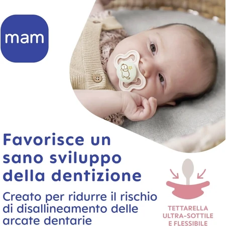 Mam Supreme - Sucette en silicone pour les bébés de 2 à 6 mois et plus, motifs pour garçons