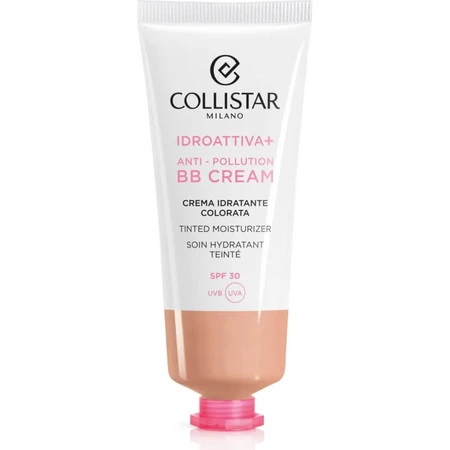 Crème BB anti-pollution Collistar Hydroattiva+ - Crème hydratante teintée SPF 30, 50 ml - Teinte moyenne