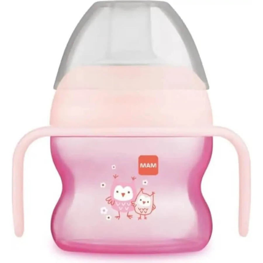 Mam Starter - tazza con beccuccio extra soft 150 ml - rosa
