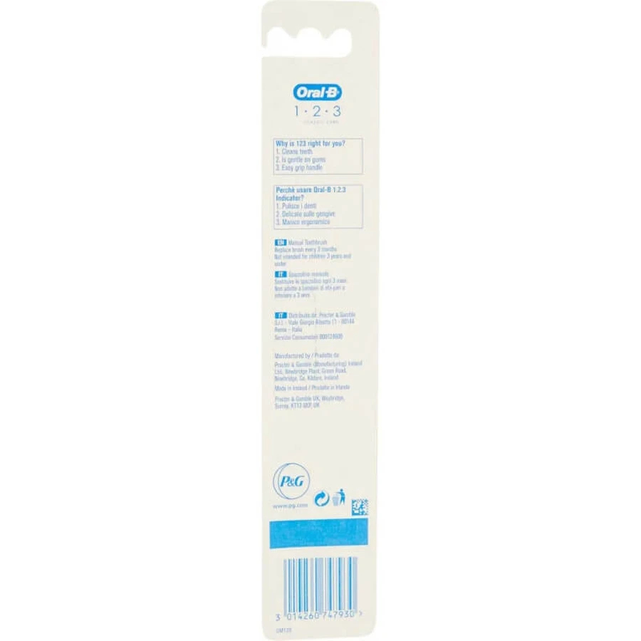 Oral-B Classic Care - Brosse à dents manuelle à poils moyens
