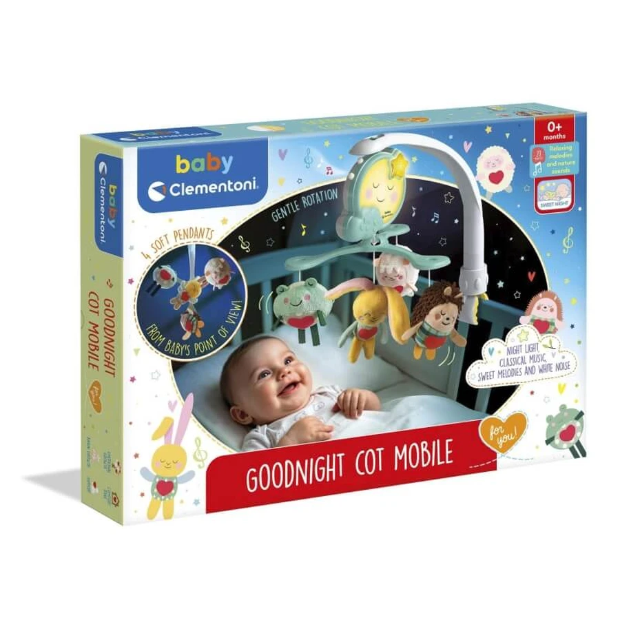 Caja de música «Goodnight» de Clementoni - Móvil luminoso para cuna