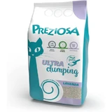 Preziosa Ultra Clumping - Arena para gatos superabsorbente con control de olores a lavanda, 10 L
