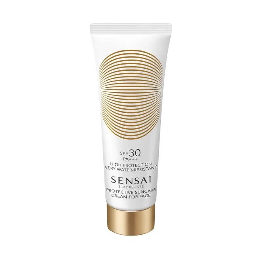Kanebo Sensai Silky Bronze waterbestendige gezichtszonnebrandcrème SPF 30, hoge beschermingsfactor, 50 ml
