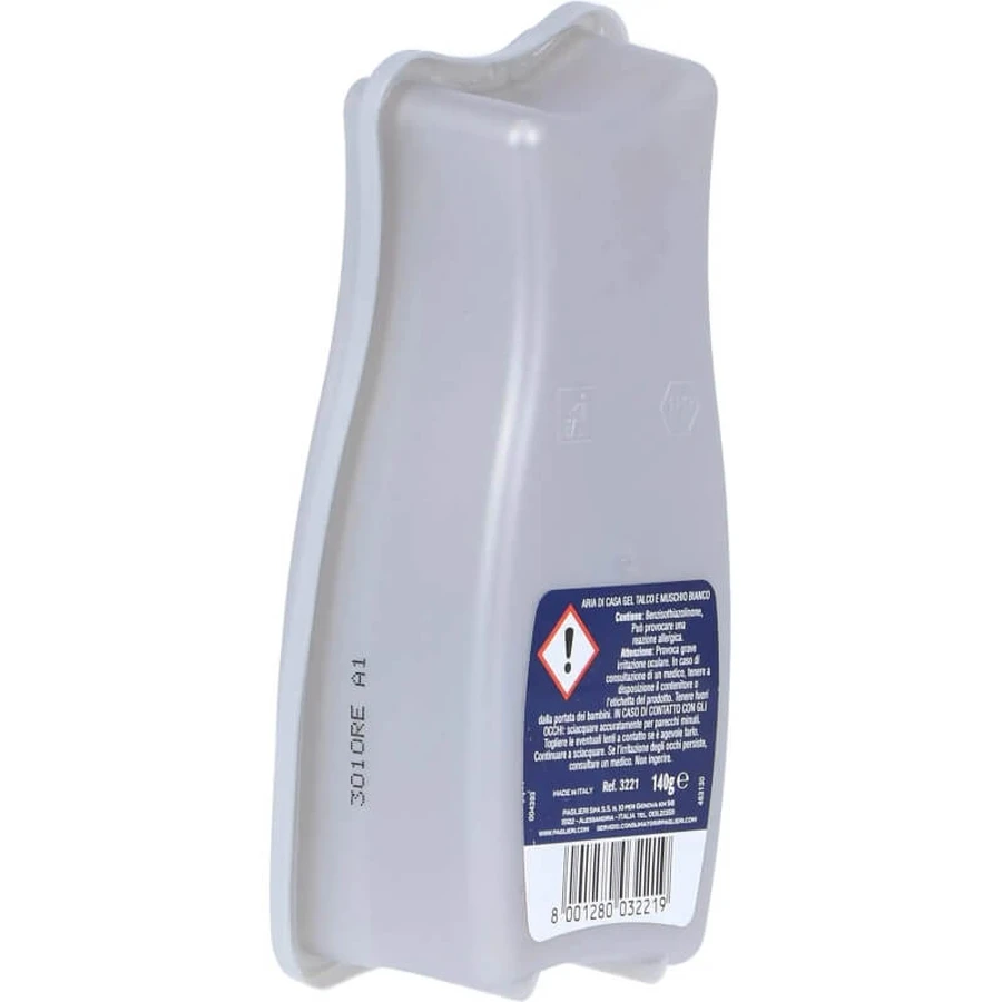 Felce Azzurra – Deodorant de cameră sub formă de gel parfumat, cu proprietăți de absorbție a mirosurilor, cu talc și mosc alb
