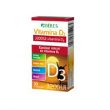 Vitamina D3, 3200 UI, 30 comprimidos, Béres
