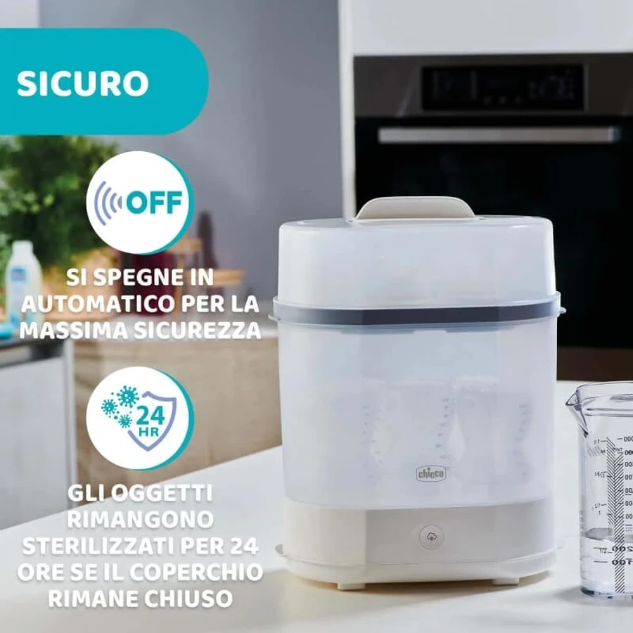 Sterylizator parowy 3 w 1 marki Chicco: ceny i cechy