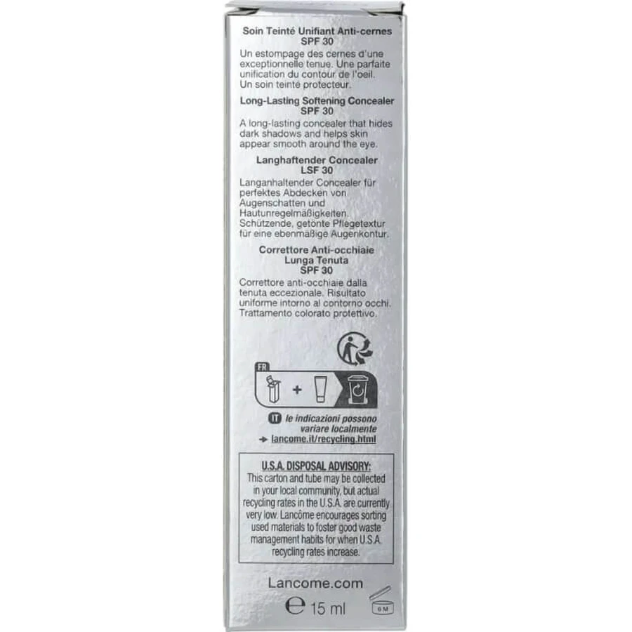 Lancôme Effacernes Longue Tenue SPF 30 - Corrector hidratante de larga duración 04 Beige Rose