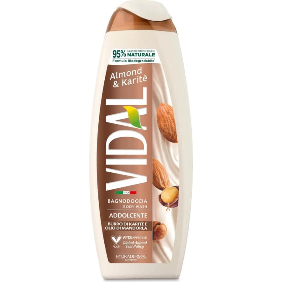 Vidal Almond & Shea Butter – zmiękczający żel pod prysznic 500 ml: ceny i cechy
