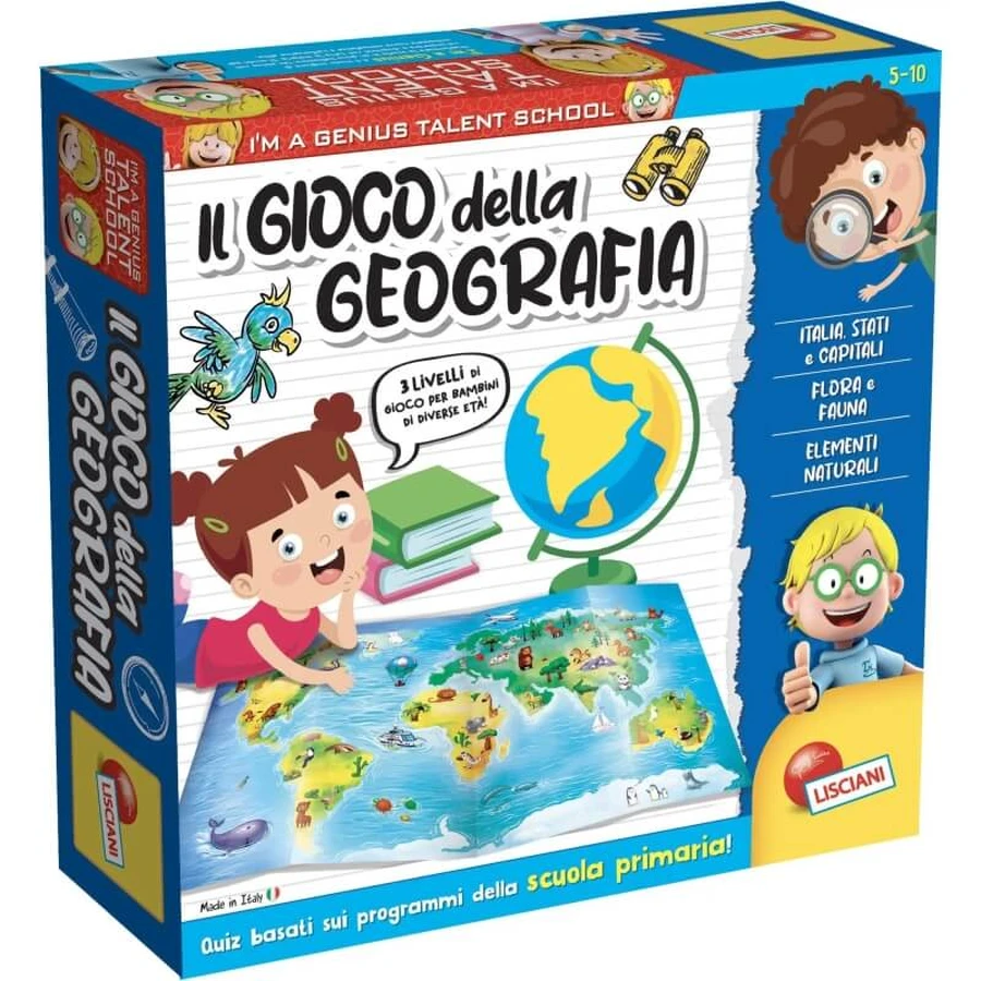 Lisciani „I’m a genius” – jocul de geografie – joc educativ