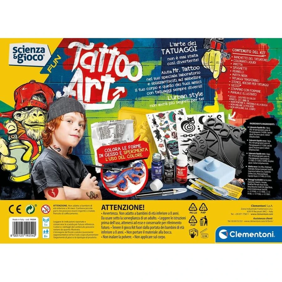 Clementoni Tattoo art - gioco di creatività