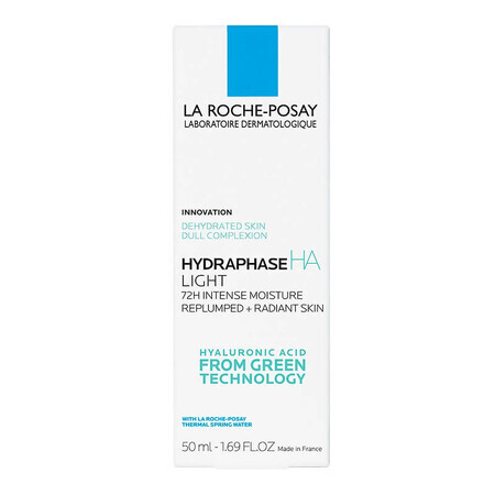 La Roche-Posay Hydraphase HA Light Crema intensamente hidratante para pieles normales mixtas 72h, 50 ml