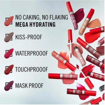 Rimmel Lasting Mega Matte – ruj lichid nr. 810 Plum This Show