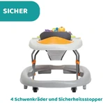 Chicco, cărucior de mers pentru copii Walky Talky, gri