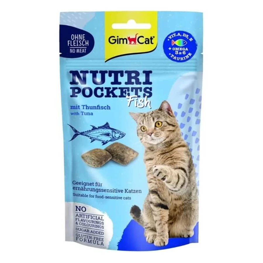 Gimborn Gimcat - Nutri Pockets tonijnsnacks voor katten, 60 g