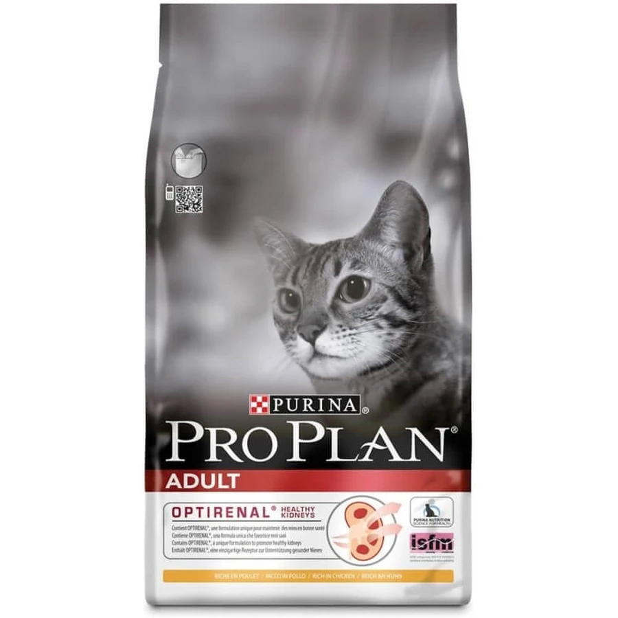 Purina Pro Plan Adult OptiRenal cu pui – hrană completă pentru pisici adulte, destinată susținerii funcției renale, 1,5 kg