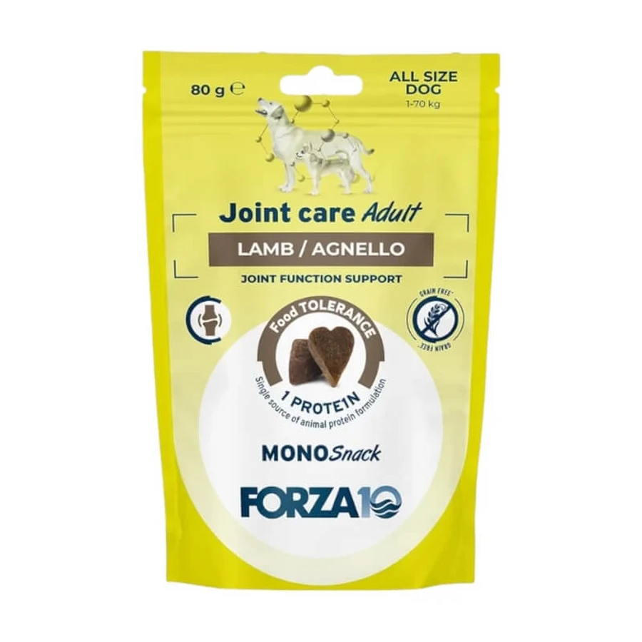 Forza10 Mono Joint Care Snacks voor volwassen honden met lamsvlees - Aanvullende snack voor volwassen honden, 80 g