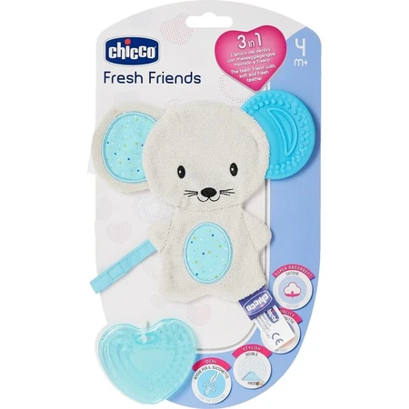 Chicco fresh friend - massaggiagengive azzurro 3 in 1