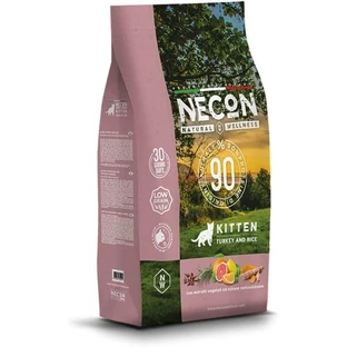 Necon Pet Food Necon Natural Wellness curcan și orez – hrană completă pentru pisoi, 1,5 kg