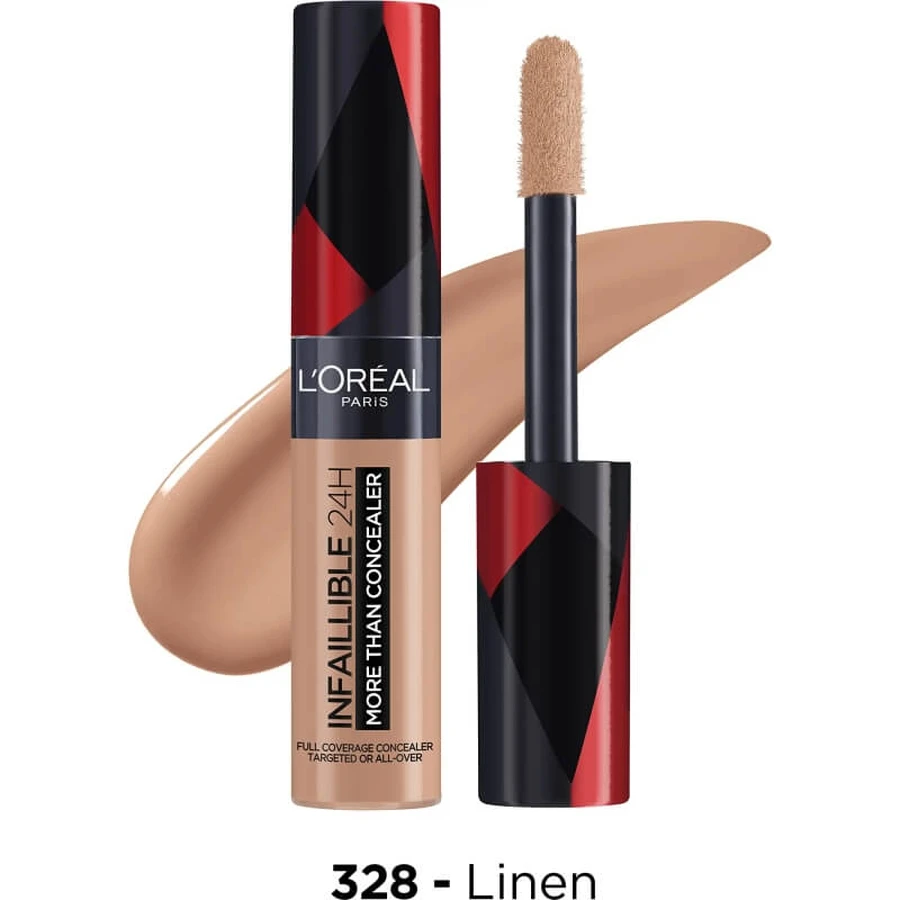 L’Oréal Paris Infaillible 24h More Than Concealer – corector lichid nr. 328 Linen