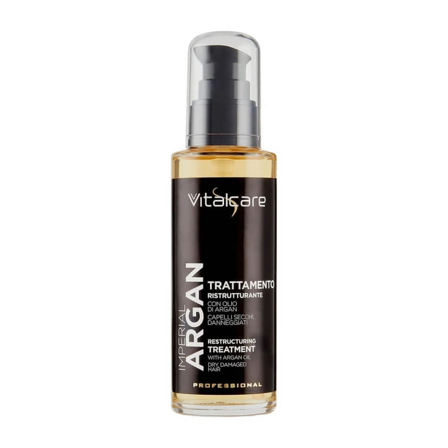 Vitalcare Imperial Argan - Tratamiento capilar reparador con aceite de argán nutritivo, antiencrespamiento y que aporta brillo, 100 ml