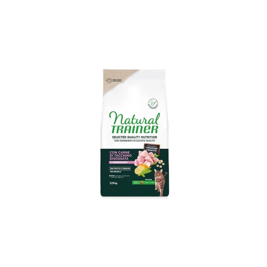 Natural Trainer – Curcan sterilizat de calitate selectată – hrană completă pentru pisici sterilizate, 300 g