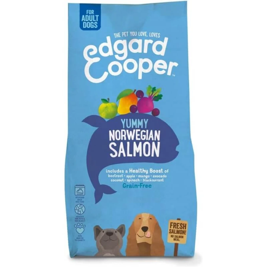 Edgard & Cooper – łosoś norweski dla dorosłych psów – karma dla psów wszystkich rozmiarów, 700 g: ceny i cechy