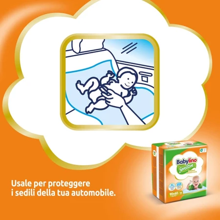 Babylino Sensitive - 14 paturi absorbante 90x60 cm