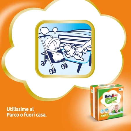 Babylino Sensitive - 14 paturi absorbante 90x60 cm