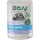 Oasy Wet Cat Salmon Bites - Aliment complet pour chats adultes et âgés, 85 g