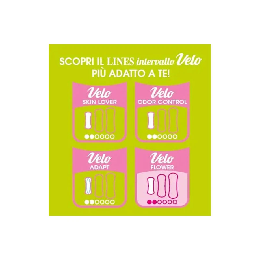 Lines Veil Kollektion – 42 hypoallergene, parfümierte Slipeinlagen