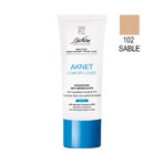 BioNike Aknet - Comfort Cover Fondotinta Anti-Imperfezioni N. 102 Sable, 30ml