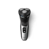 Philips S3143/00 – elektryczna golarka z akumulatorem do golenia na mokro i na sucho, zapewniająca dokładne golenie – szaro-czarna