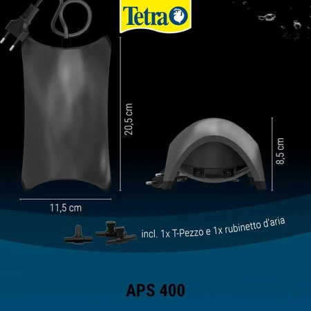 Tetra Aps 400 – Leise Aquarienluftpumpe mit konstantem Durchfluss