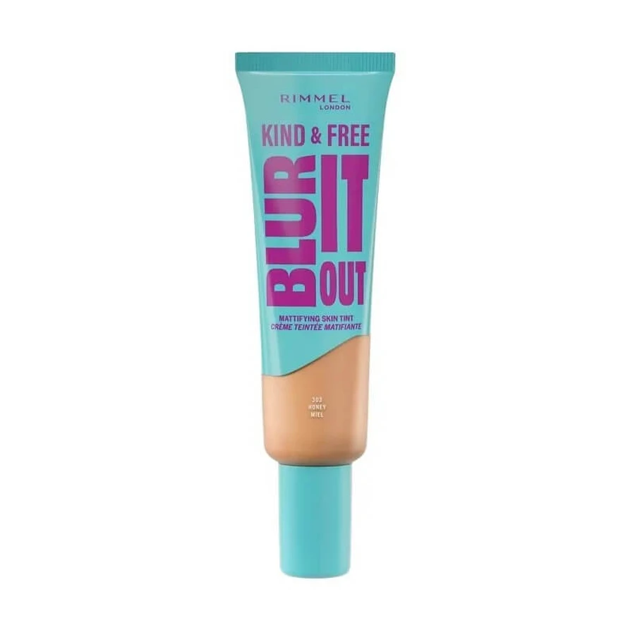Rimmel Blur It Out SPF 20 – matujący podkład w płynie – nr 303 Honey, 30 ml: ceny i cechy