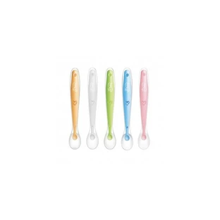 Je suis la cuillère en silicone « Baby » - Étape 2, à partir de 6 mois, couleurs assorties