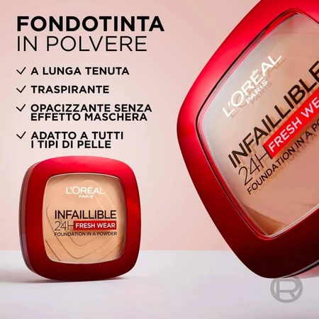 L’Oréal Paris Infaillible 24h Fresh Wear – fond de ten pudră – nr. 140 golden beige