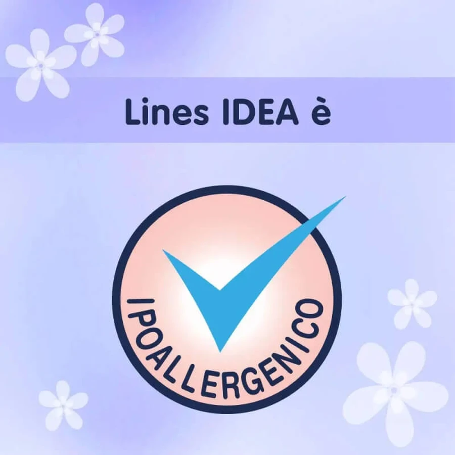 Lines Idea Subtilă - 12 tampoane de zi cu aripioare pliate