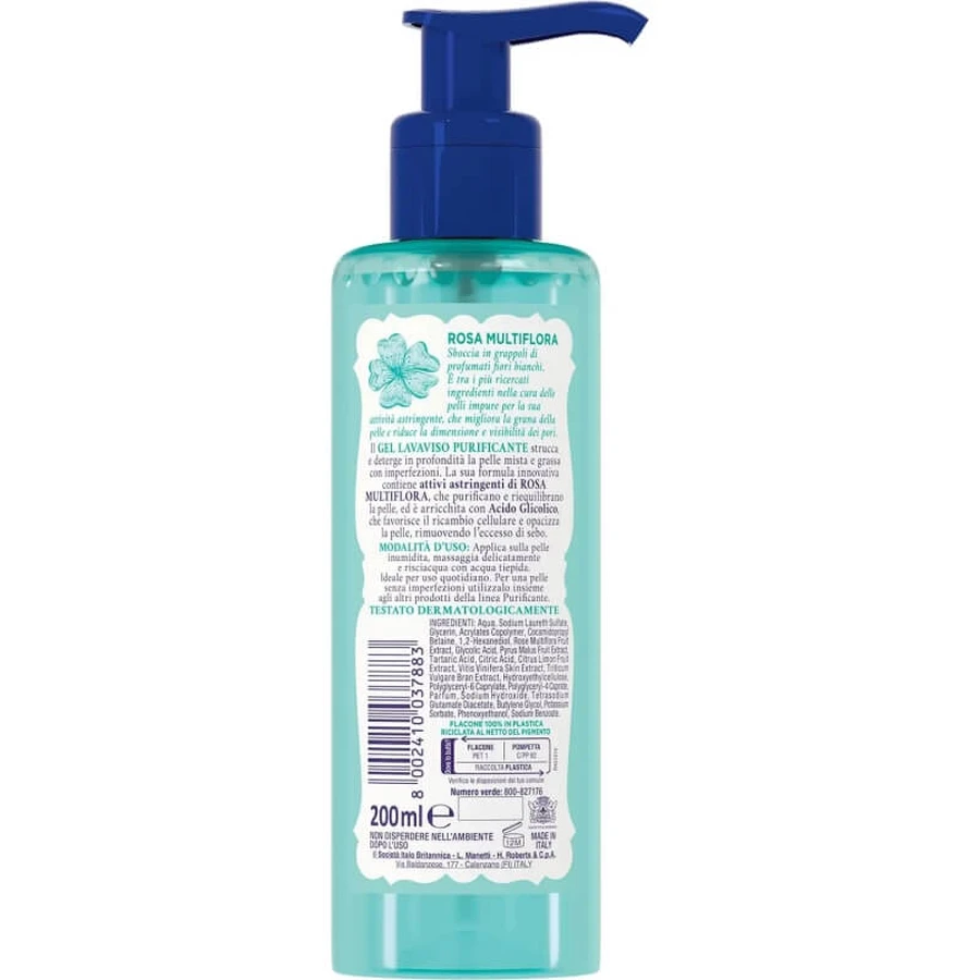 Apă de trandafiri – Gel de curățare purifiant pentru ten 200 ml
