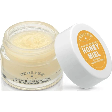 Perlier Honey Miel – Anti-Falten-Creme für Lippen und Augenpartie mit Honig, 15 ml