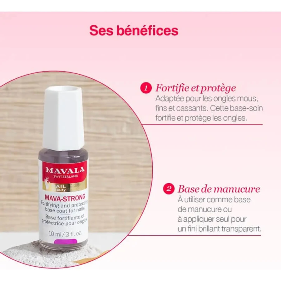 Mavala Mava Strong – Stärkender und schützender Nagelfundamentlack, 10 ml