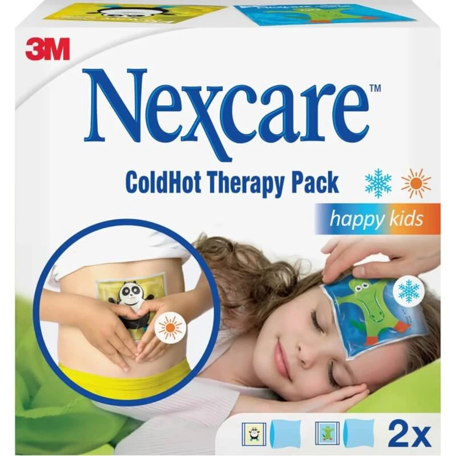 Nexcare Warm-Koud-Therapiepakket Happy Kids - 2 warm-koud-therapiepleisters
