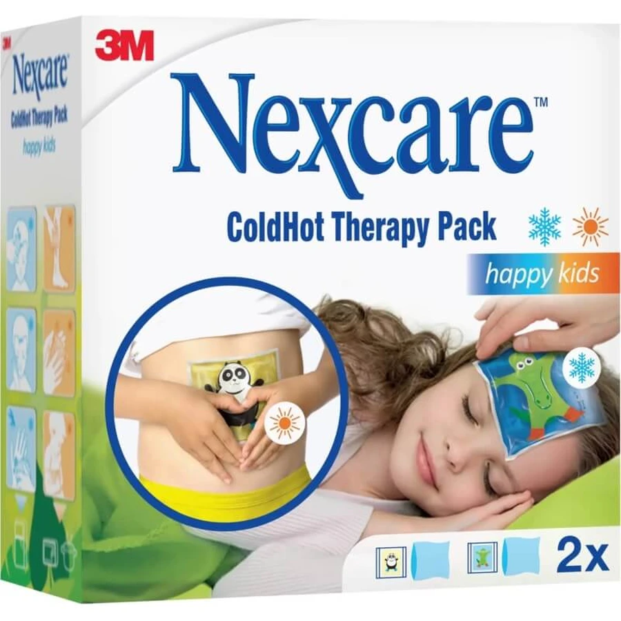 Nexcare Warm-Koud-Therapiepakket Happy Kids - 2 warm-koud-therapiepleisters