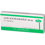 Ácido acetilsalicílico 500mg, 20 comprimidos, Magistra