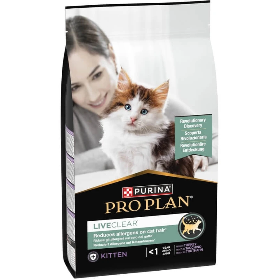 Purina Pro Plan LiveClear Turkey – Alleinfuttermittel für Kätzchen, 1,4 kg