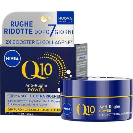 Nivea q10 anti-rughe power - crema notte extra rigenerante 50 ml